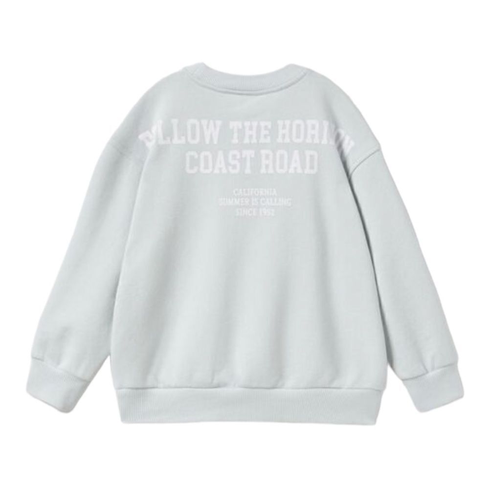 ZARA Kids | Sky Blue | TEXT PRINT SWEATSHIRT - Picture 2 of 4